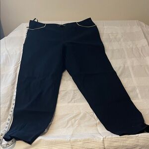 Ralph Lauren Black Pants with White Trim